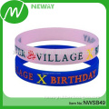 Custom Cheap Mixed Colors Round Silicone Bracelet